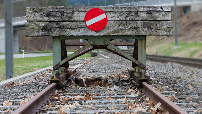 What is a railway dead end?